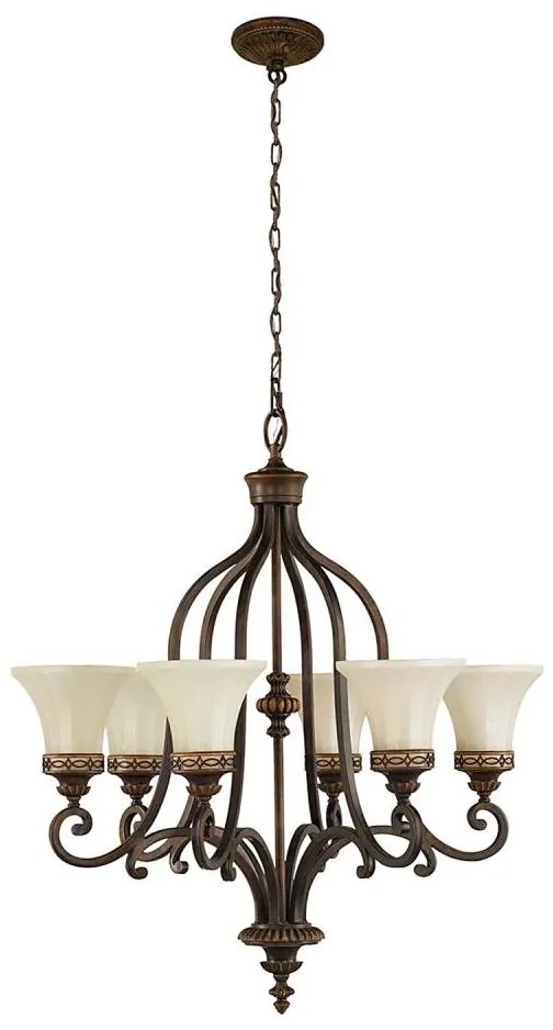 Feiss FE-DRAWING-ROOM6 - Csillár láncon DRAWING ROOM 6xE27/60W/230V