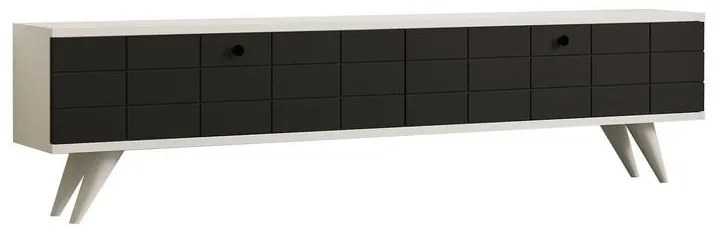 TV szekrény Alberi - Anthracite, White