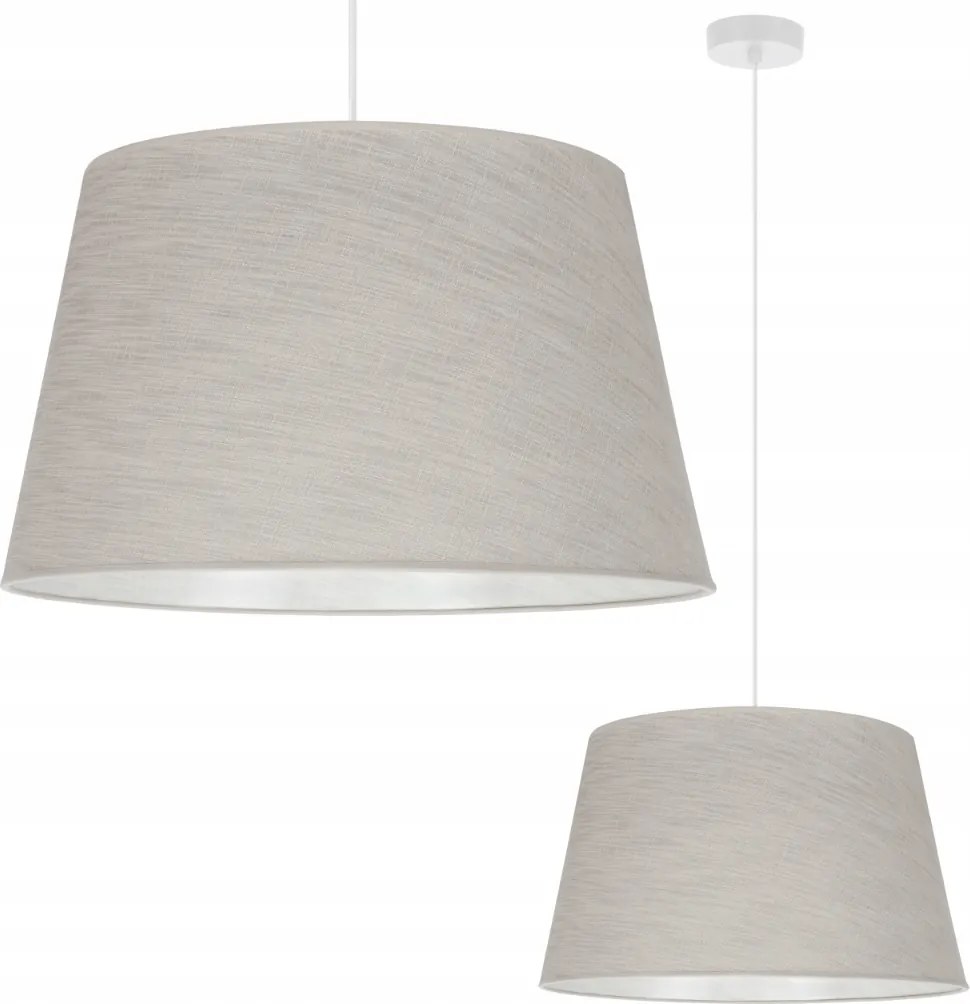 Mennyezeti Lámpa Lógó Csillár Lámpabúra Kúp Krém Bézs Boho Nagy E27