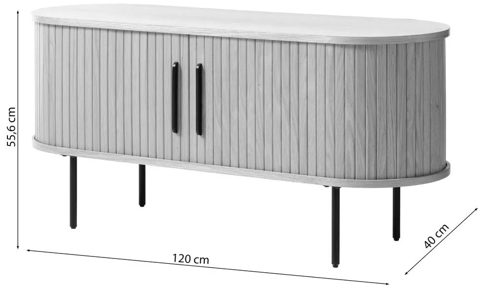 Tv szekrény/asztal Gatto G3 (tölgy + fekete). 1098770