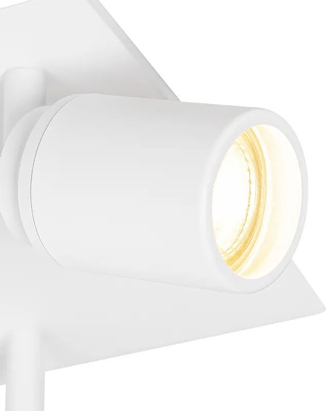 Okos fürdőszobai spotlámpa fehér négyzet alakú 3-lámpás IP44 3 Wifi GU10 50mm-es izzóval - Ducha