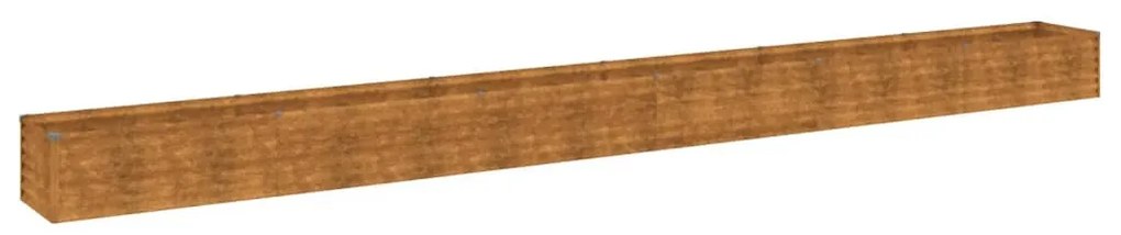 Corten acél kerti magaságyás 580 x 50 x 36 cm