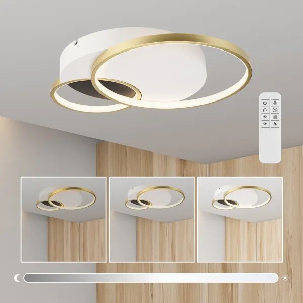 Dimmelhető mennyezeti lámpa BENITO LED/31W/230V 3000-6500K fehér/arany