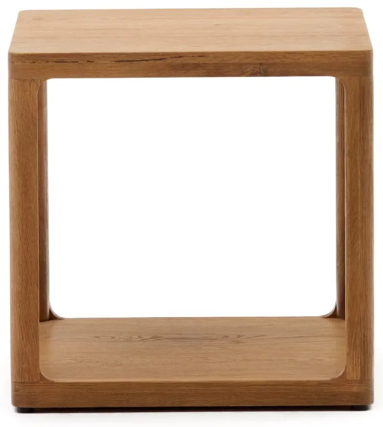 Tárolóasztal tölgyfa dekorral 50x50 cm Maymai – Kave Home