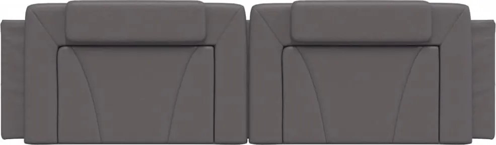 szürke műbőr fejtámla párna Viana 180 cm