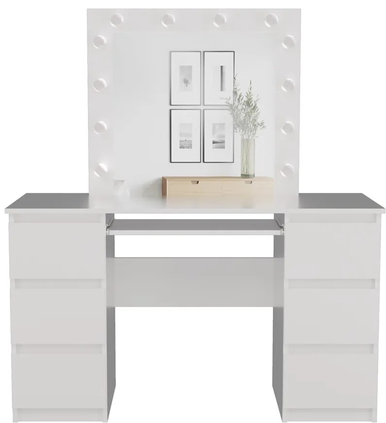 Marina fésülködő asztal, fehér