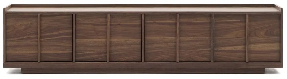 Barna TV-állvány diófa dekorral 200x47x40 cm Onix – Kave Home