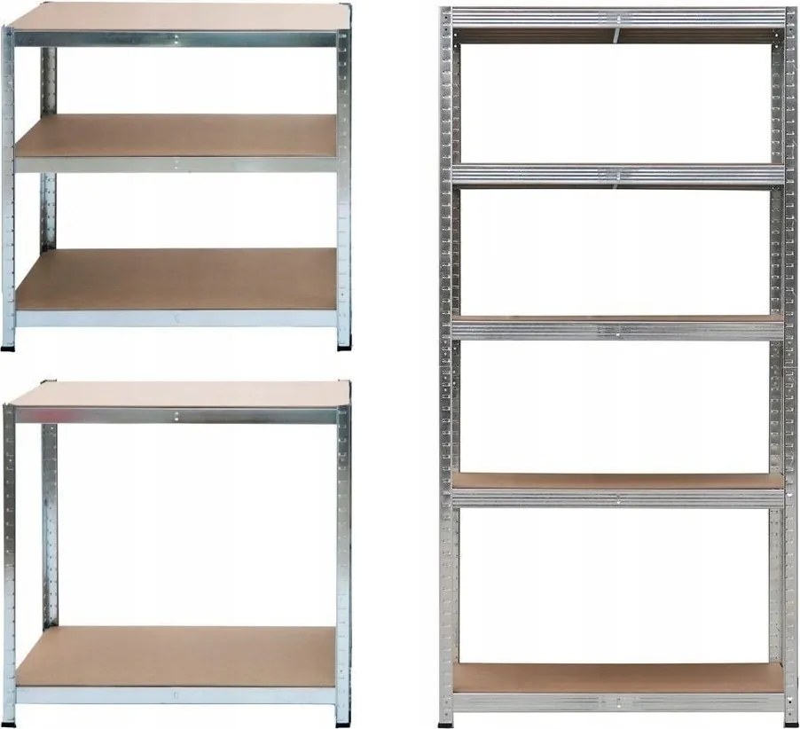 Tárolószekrény Fém 150x75x30 cm 875 kg 2in1