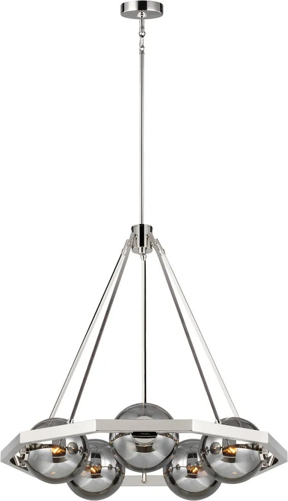 ELSTEAD QN-HARPER5 HARPER Glamour Csillár Polírozott nikkel E14 IP20