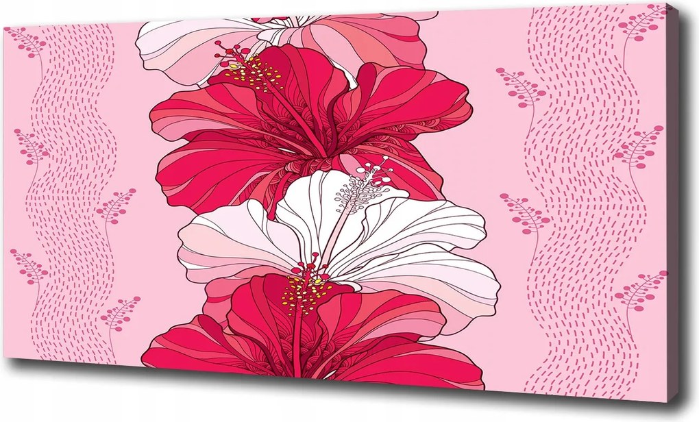 Vászonkép Hawaii virágok 100x70 cm