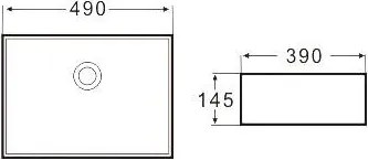 AREZZO design Reno 49x39 mosdótál
