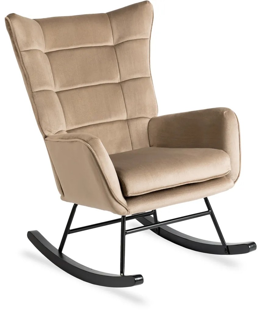 Scaun elegant din catifea gri. DAKOTA