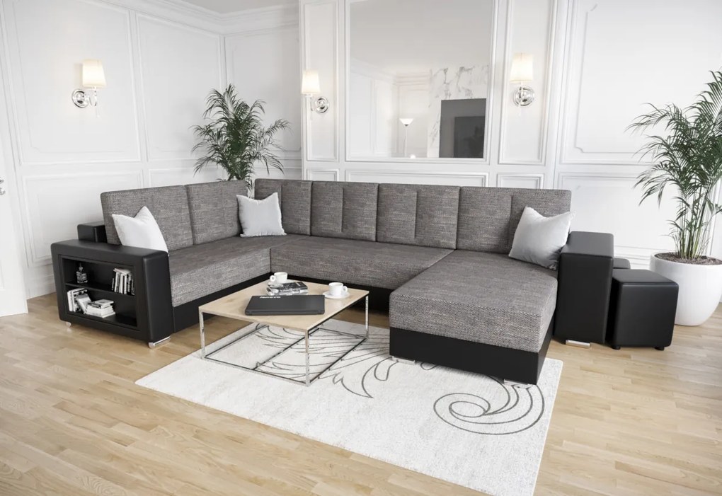 JENER U ágyazható sarok ülőgarnitúra, 326x90x180, itaka 33, jobb