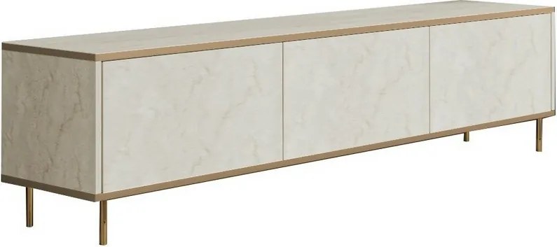 Imaj Travertine and Gold TV-asztal