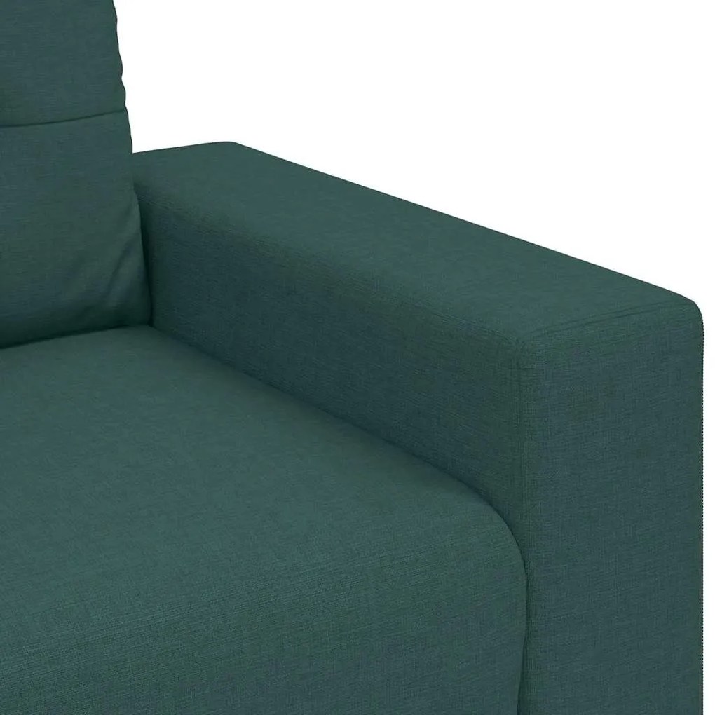 sötétzöld szövet loveseat kanapé 140 cm