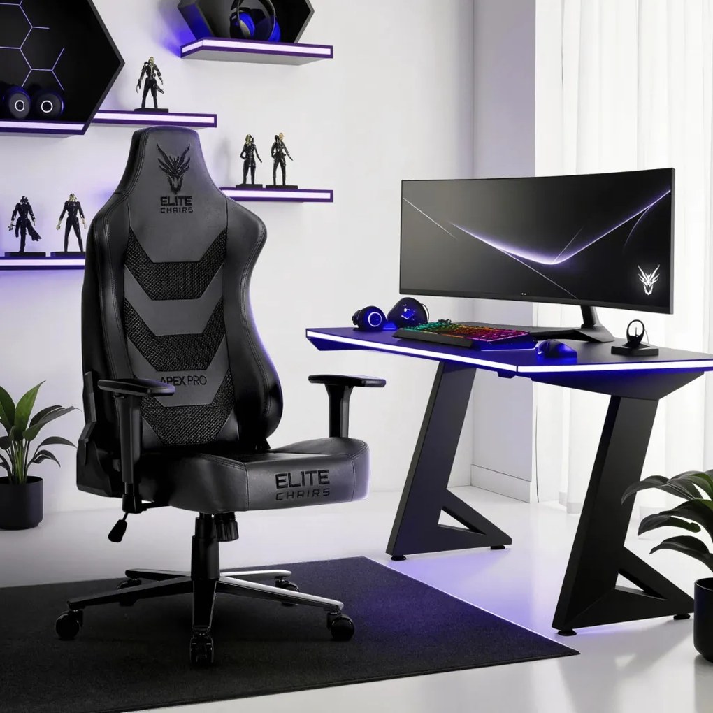 Gamer Forgószék Fekete Színben. APEX