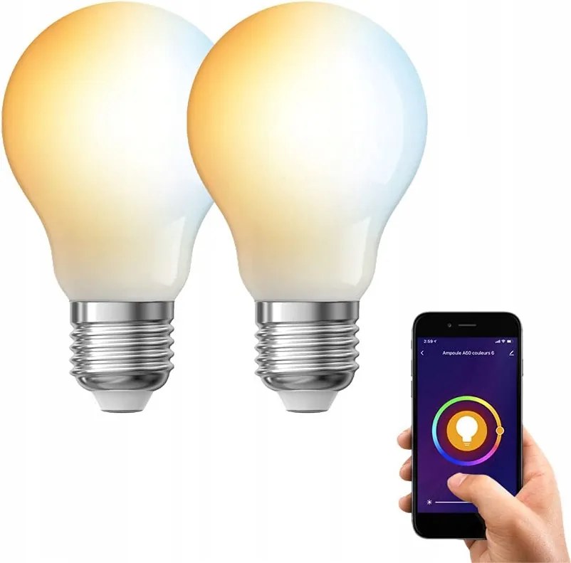 Kecske Led izzó E27 WiFi 806 lm 9 W 2 db