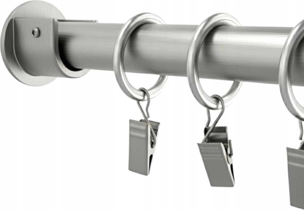 Üreges függönykarnis 19mm Nikkel 200cm