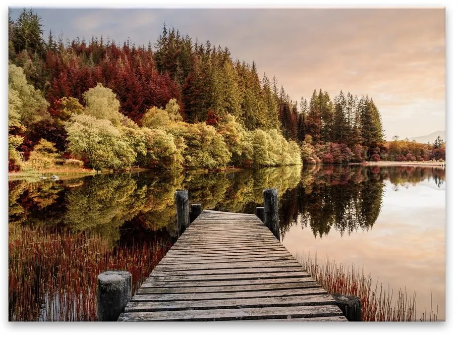 Autumn Path üvegfestés, 80 x 120 cm - Styler