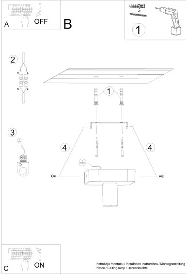 Sollux  SL.1156 - Spotlámpa TAVO 1xE27/15W/230V beton