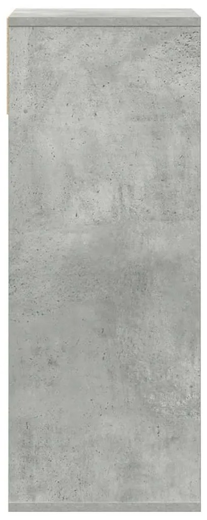 könyvszekrény betonszürke 34x31x80 cm szerelt fa