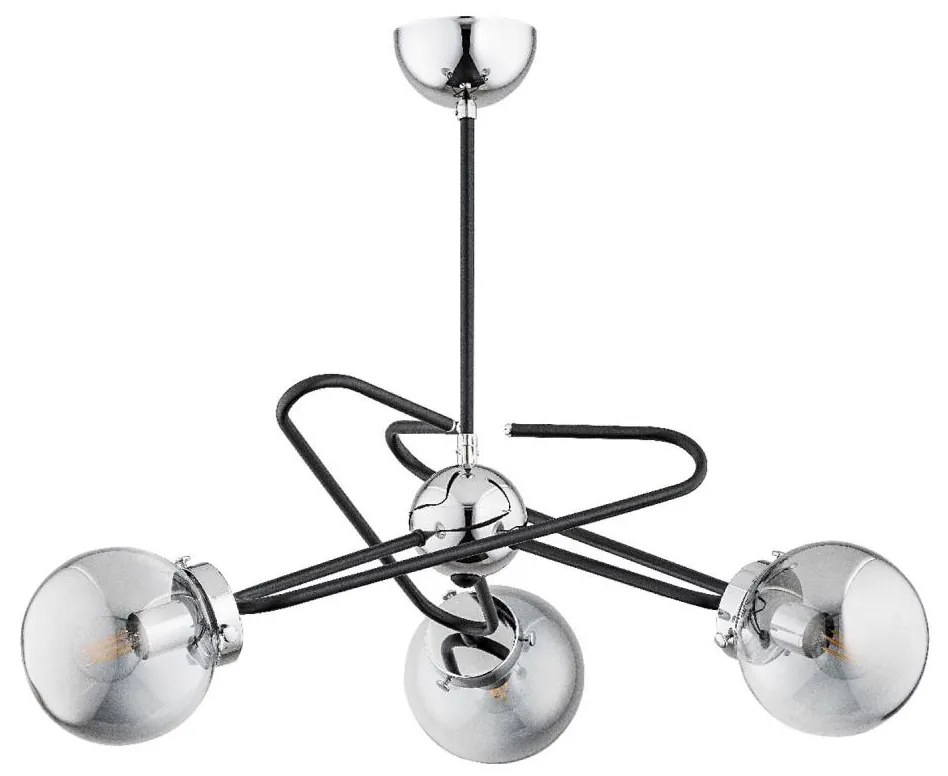 Csillár rúdon SAGITO 3xE14/10W/230V króm