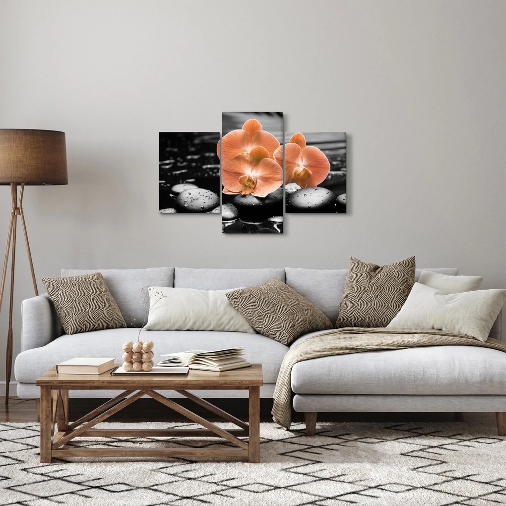 Kép - Narancssárga orchideák (90x60 cm)