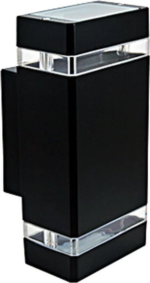 POLUX 307866 GILBERT Modern Kültéri Fali Lámpa Matt Fekete GU10 IP44