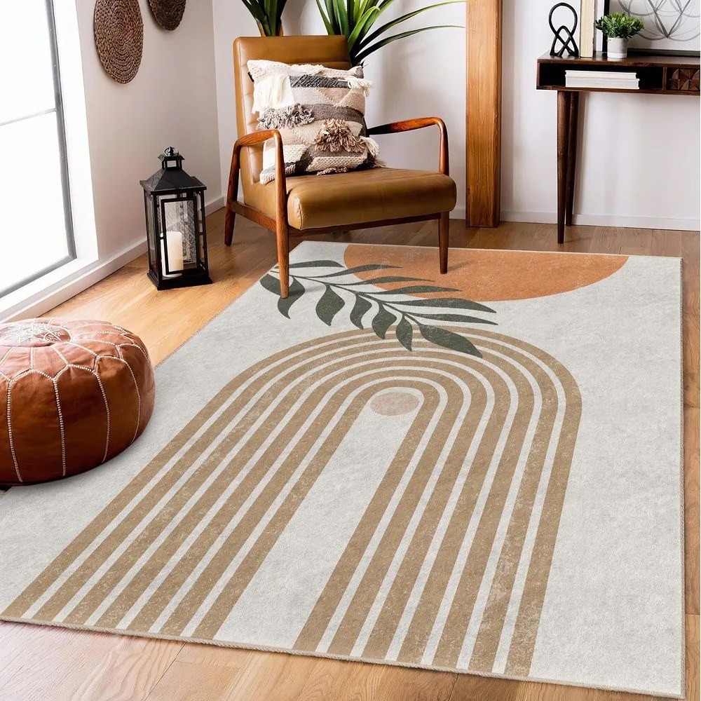 Krémszínű mosható szőnyeg 160x230 cm Dot Arch – Mila Home