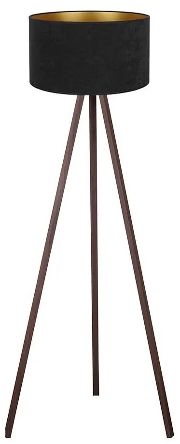 Brilagi - Állólámpa VELVET 1xE27/60W/230V barna/fekete