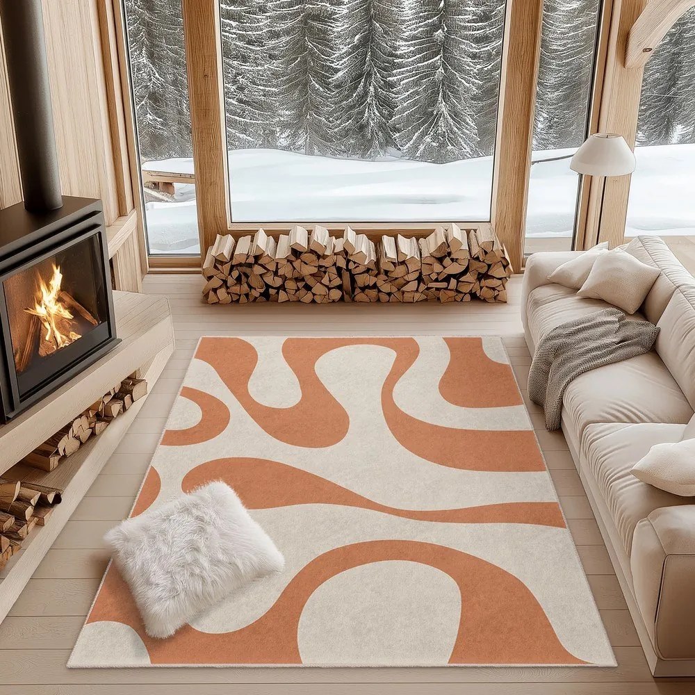 Narancssárga mosható futószőnyeg 60x230 cm Caramel Latte – Mila Home