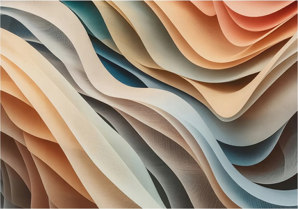 Dekoratív fotótapéta az irodába Hullámzó formák 208x146 Ragasztó