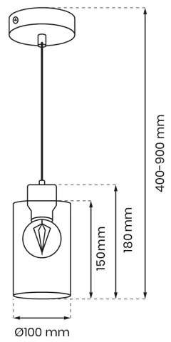 Csillár zsinóron MADERA 1xE27/60W/230V fehér/fa