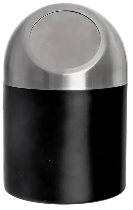 Fekete rozsdamentes acél szemetes 1,2 l BLACK – Orion