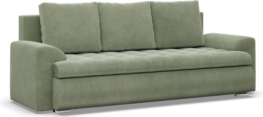 Tokio kanapéágy, kordbársony, zöld