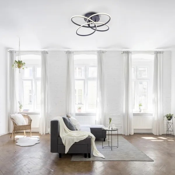 Leuchten Direkt 15660-18 - LED Dimmelhető felületre szerelhető csillár NODE LED/27W/230V