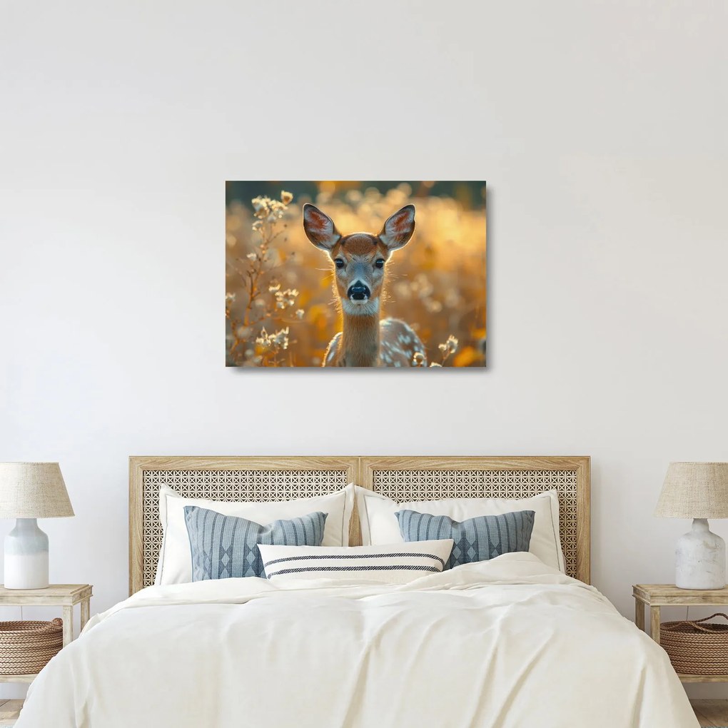 Üveg kép - őzike (70x50 cm)