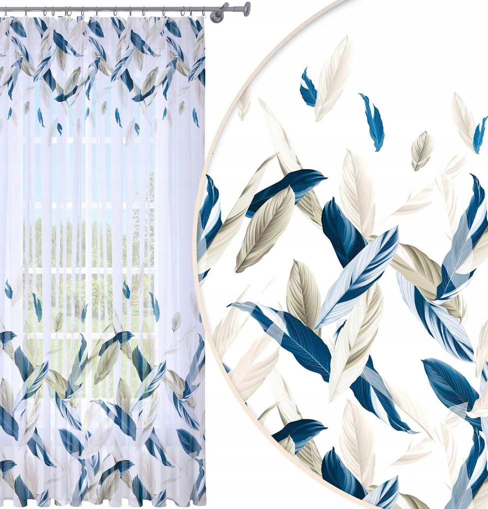 Függöny Kész 140x250 Fátyol Festett Béka Mintás 052