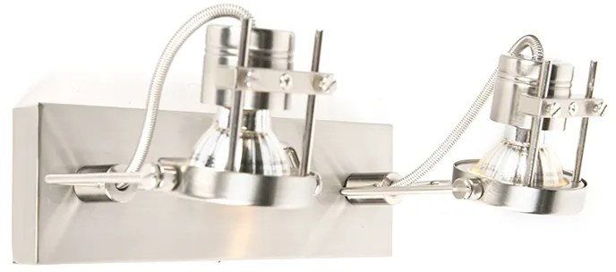 Ipari acél reflektor 2-lámpás állítható - Suplux