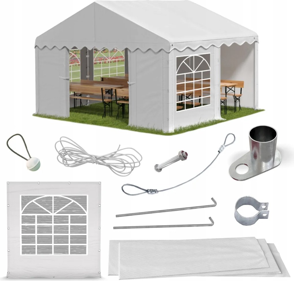 Party sátor 4x4 Kerti pavilon Das 240 S