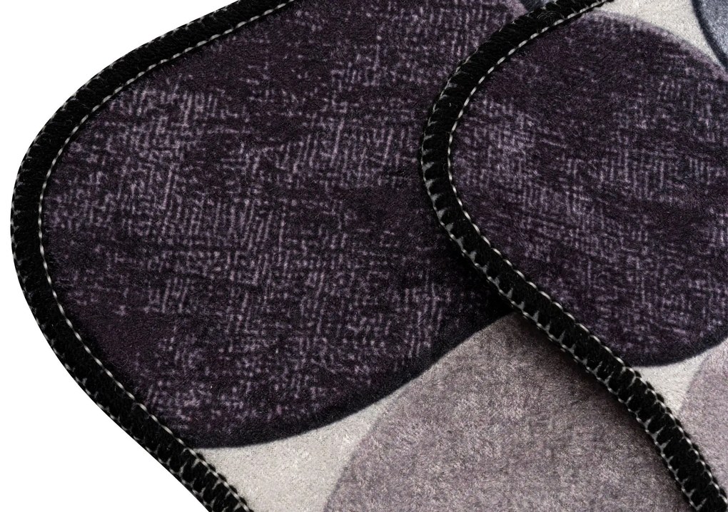 Fürdőszobaszőnyeg Szett (2 db) Circle - Purple