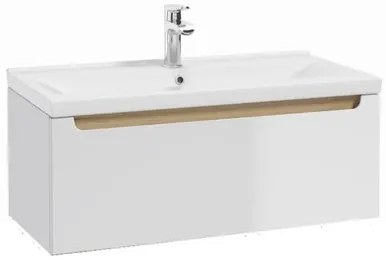 Naturel Stilla Fürdőszobaszekrény mosdóval 80x30x45 cm fehér STILLAD08005U3