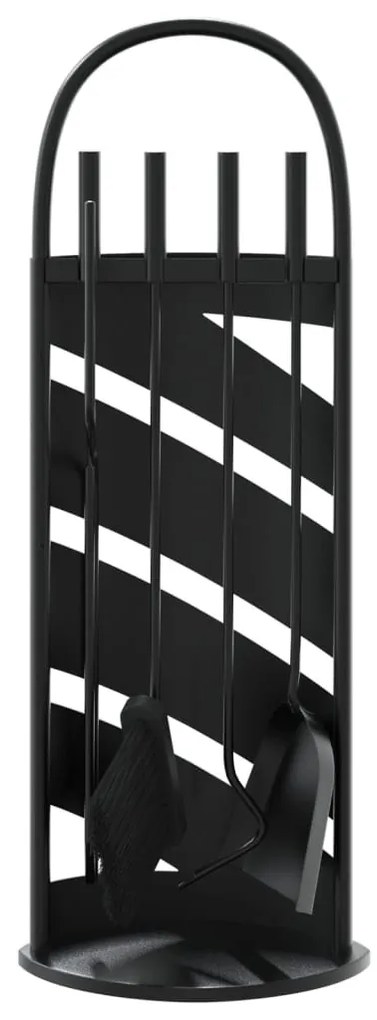 5 részes acél kandallószerszám-készlet 23 x 15 x 66 cm