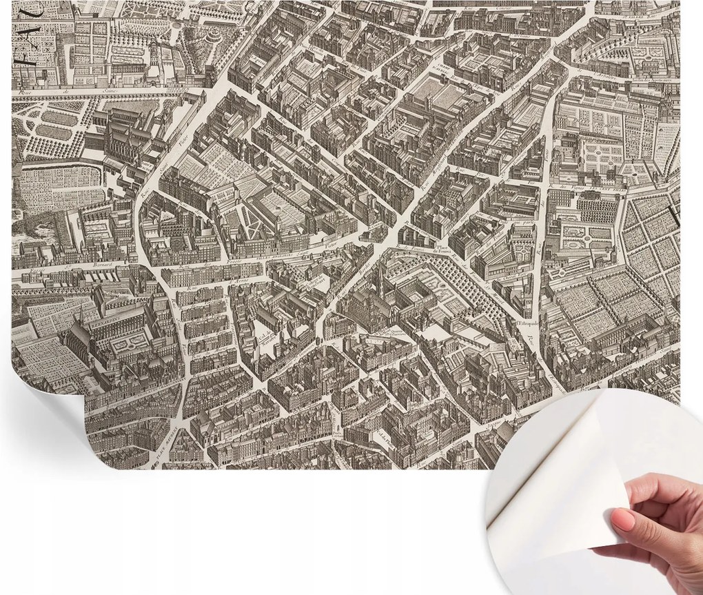 Öntapadós Stílusos Dekoratív Fotótapéta Városi labirintus 208x146 cm