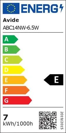 LED izzó, E14, gyertya, 6,5W, 806lm, 4000K, AVIDE (AVLED034)