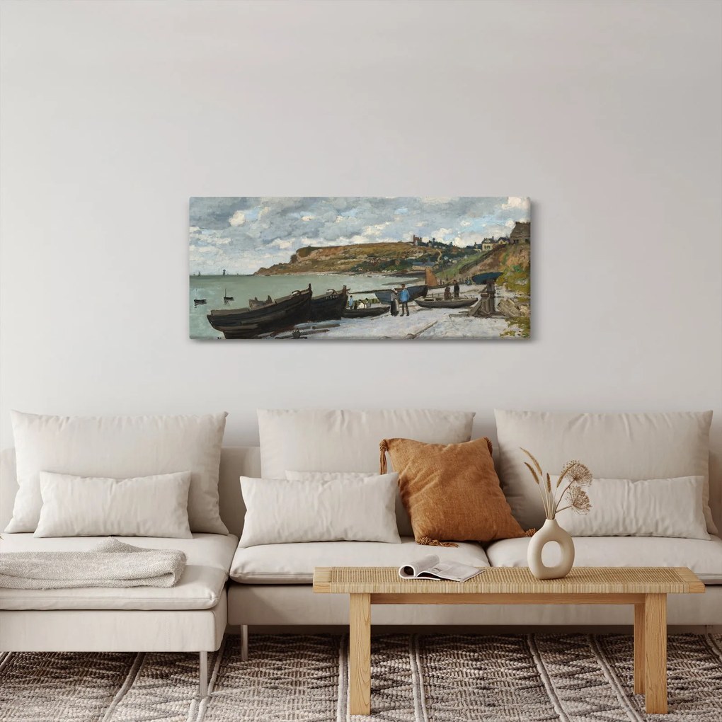 Kép - Claude Monet, Sainte Adresse, reprodukciók (120x50 cm)