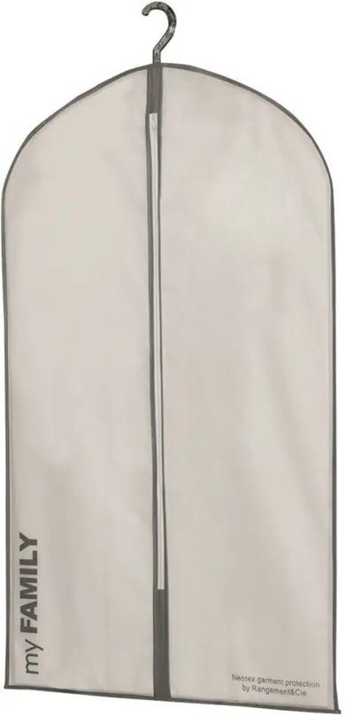 Ruhavédő zsák, rövid fehér 60x100 cm