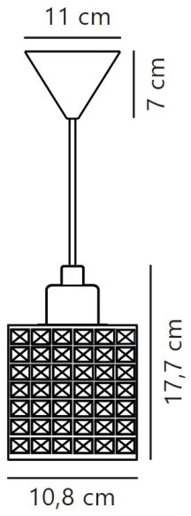 Nordlux - Csillár zsinóron HOLLYWOOD 1xE27/60W/230V
