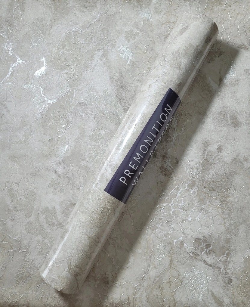 Fali tapéta, bézs dekoratív háttér, vakolat utánzat, DA52605