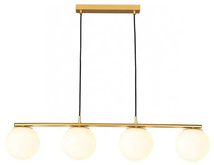 Redo 01-3155 - Csillár zsinóron BOWLING 4xE27/42W/230V arany